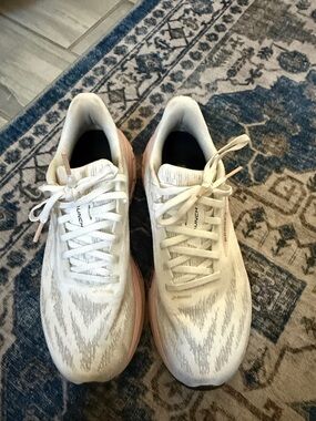 Brooks Women's White and Pink Running Shoes